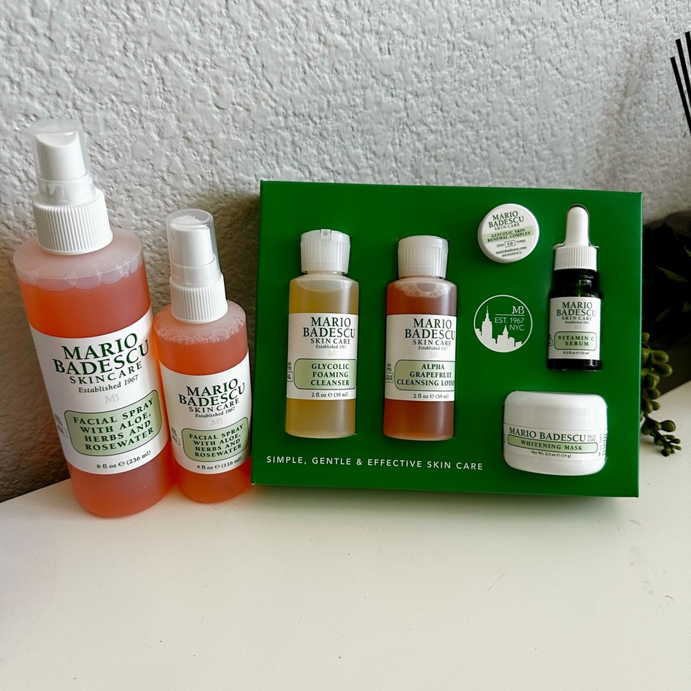 Mario Badescu Skincare Collection - Orange, Green, and White